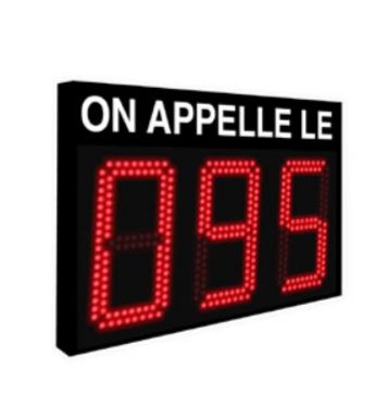 Afficheur file d'attente